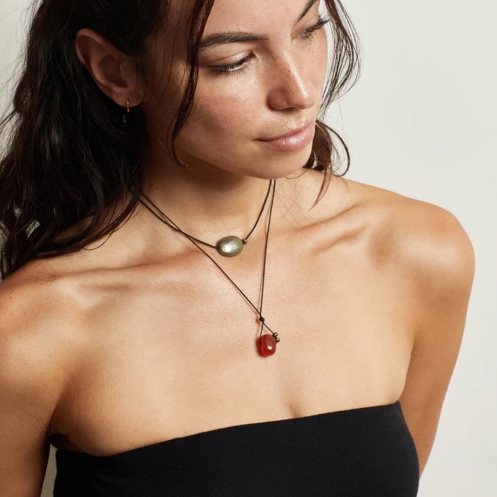 Bagaitba Oval Pyrite Necklace